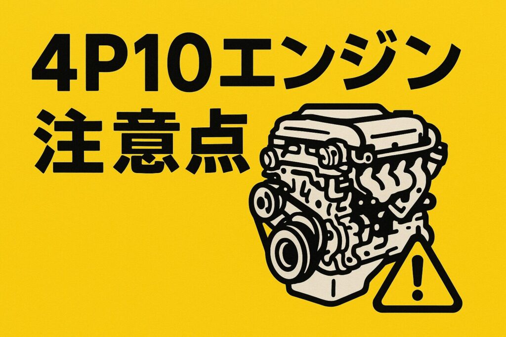 4P10エンジンの注意点