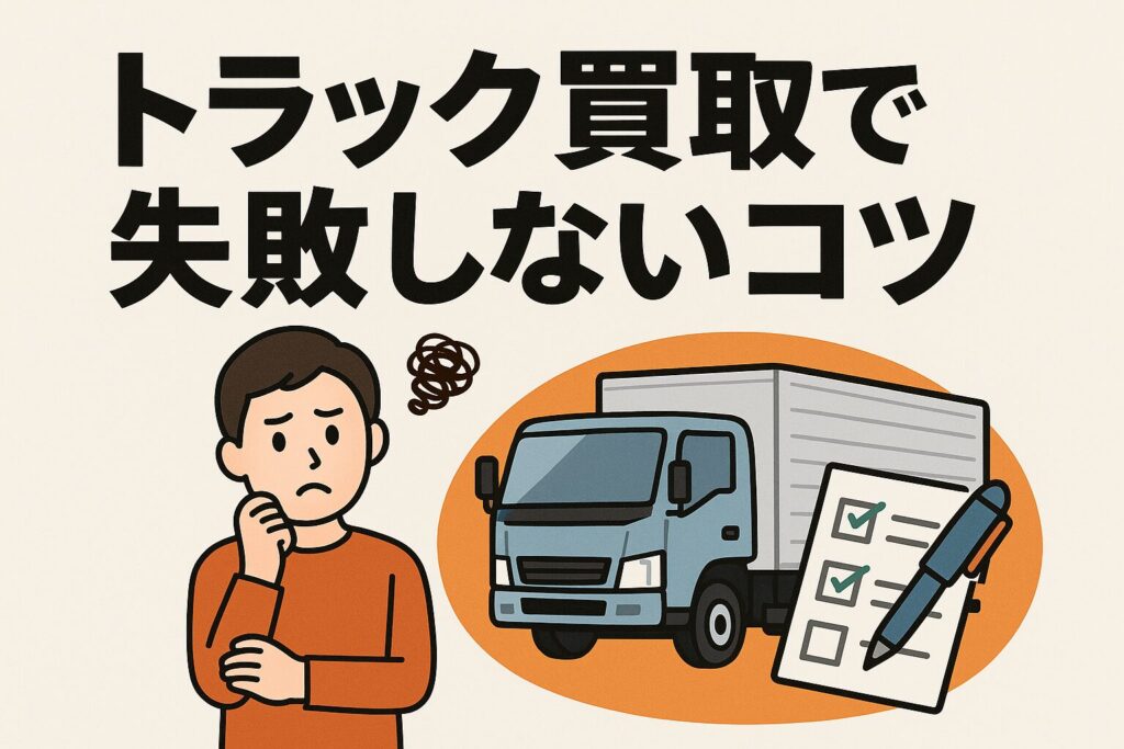 トラック買取で失敗