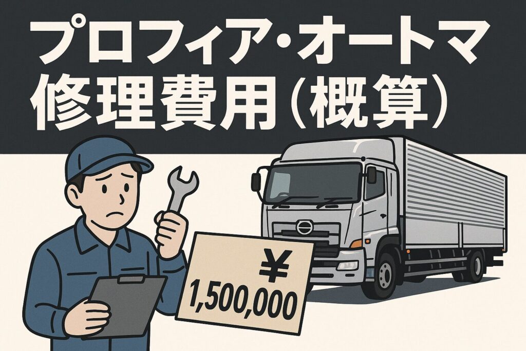 プロフィアオートマの修理