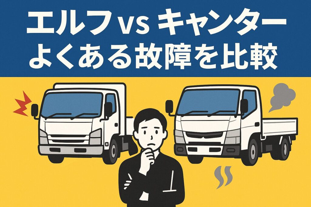 エルフとキャンターのよくある故障比較