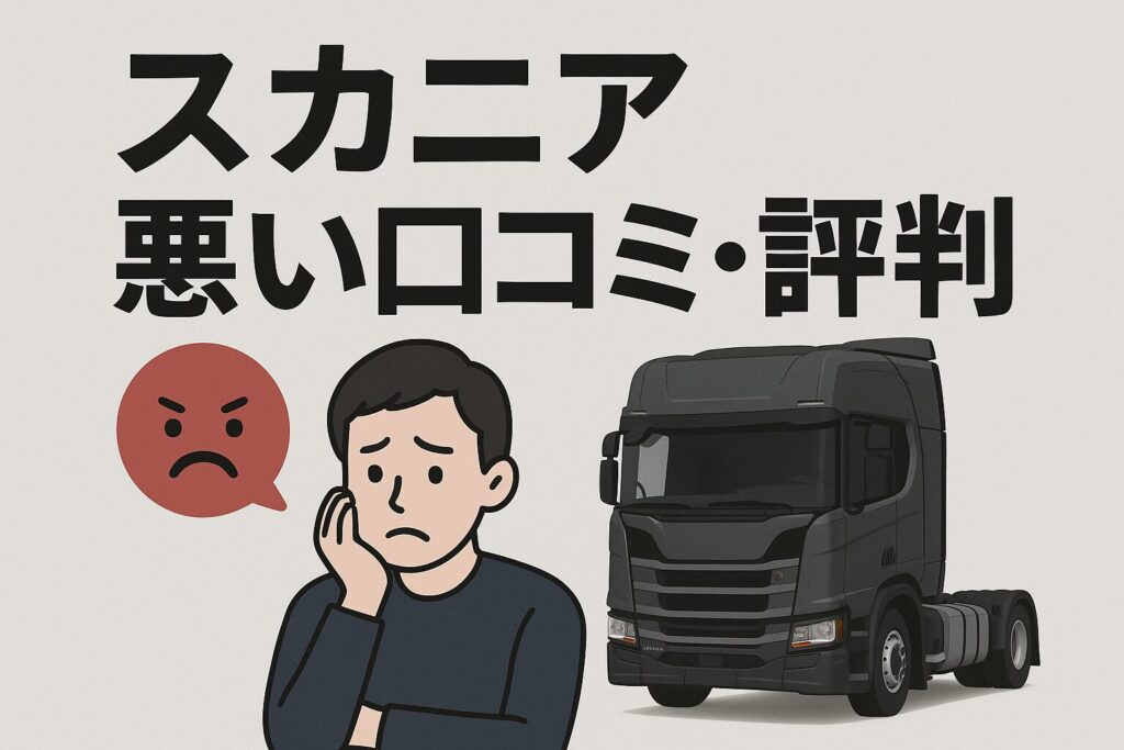 スカニアの悪い口コミ評判
