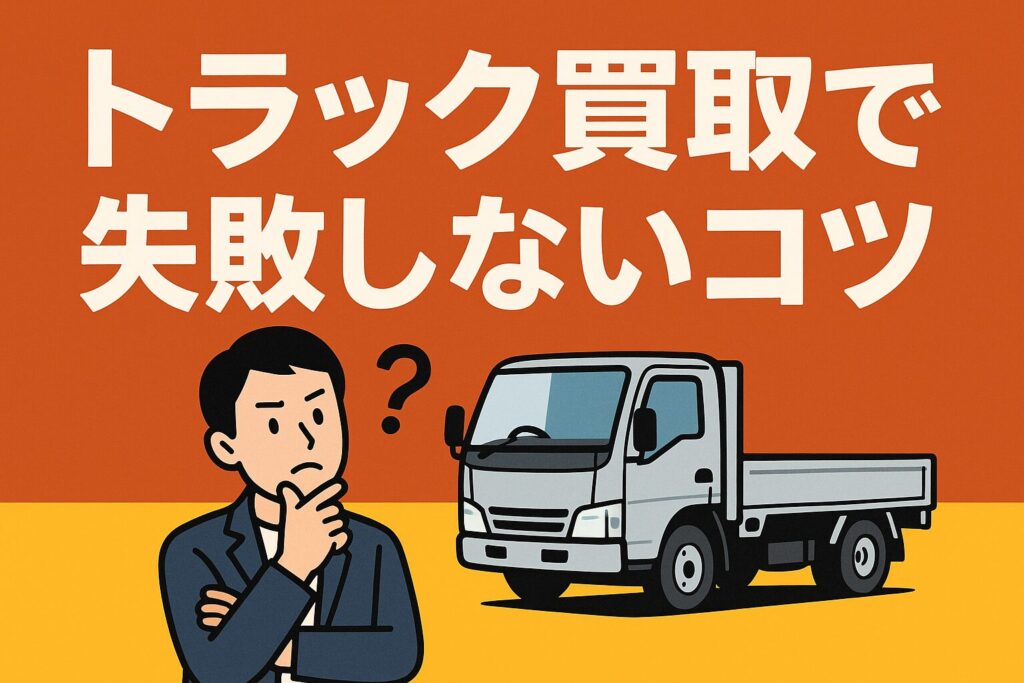 トラック買取で失敗しない
