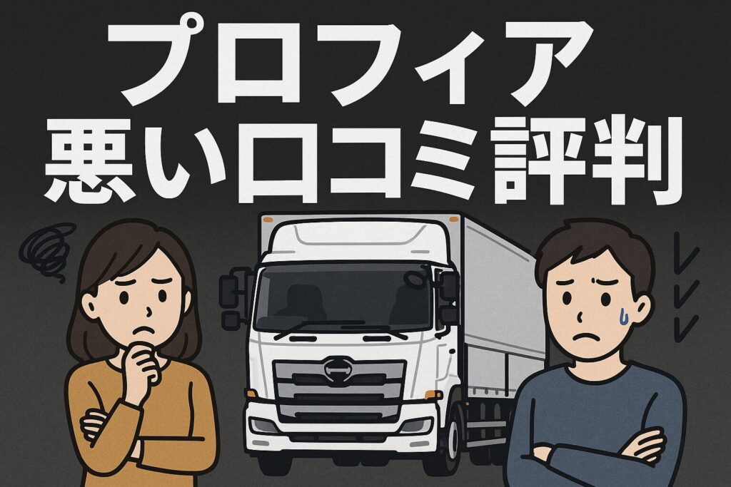 日野プロフィアの悪い口コミ評判