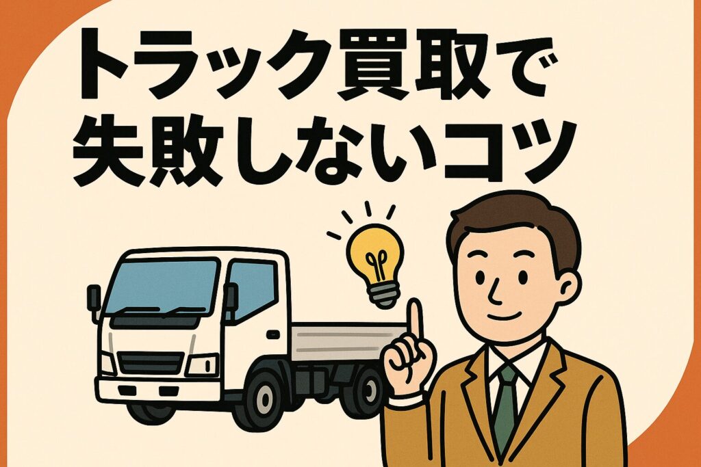 トラック買取で失敗しないコツ