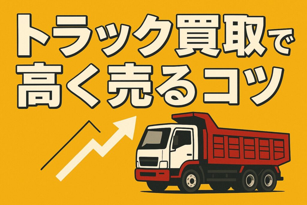 トラック買取で高く売るコツ