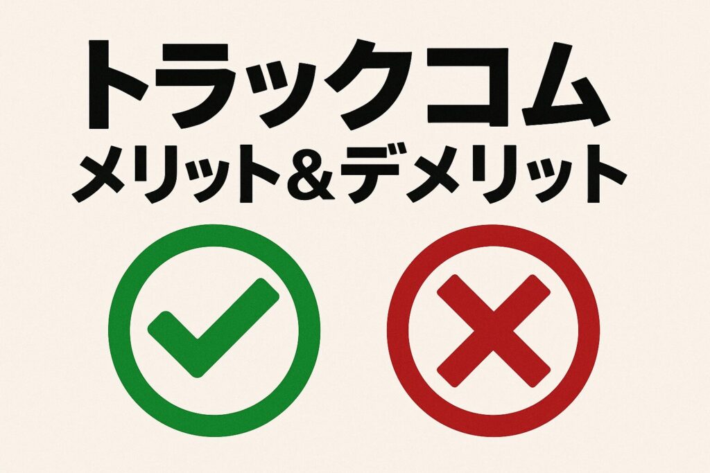 トラックコムのメリットとデメリット