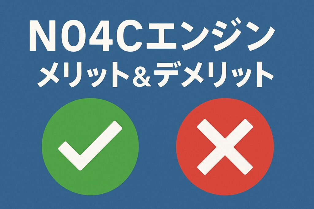 N04Cエンジンとメリットとデメリット