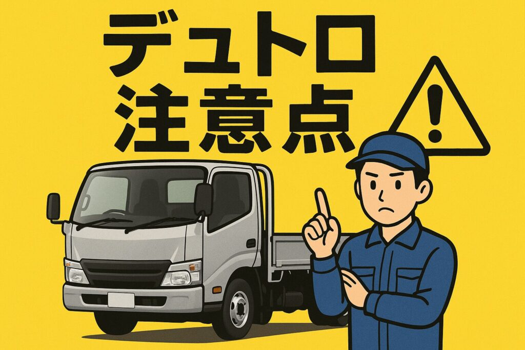 デュトロの注意点