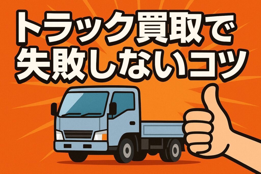トラック買取で失敗しない