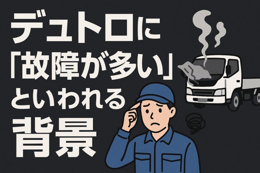デュトロに故障が多い