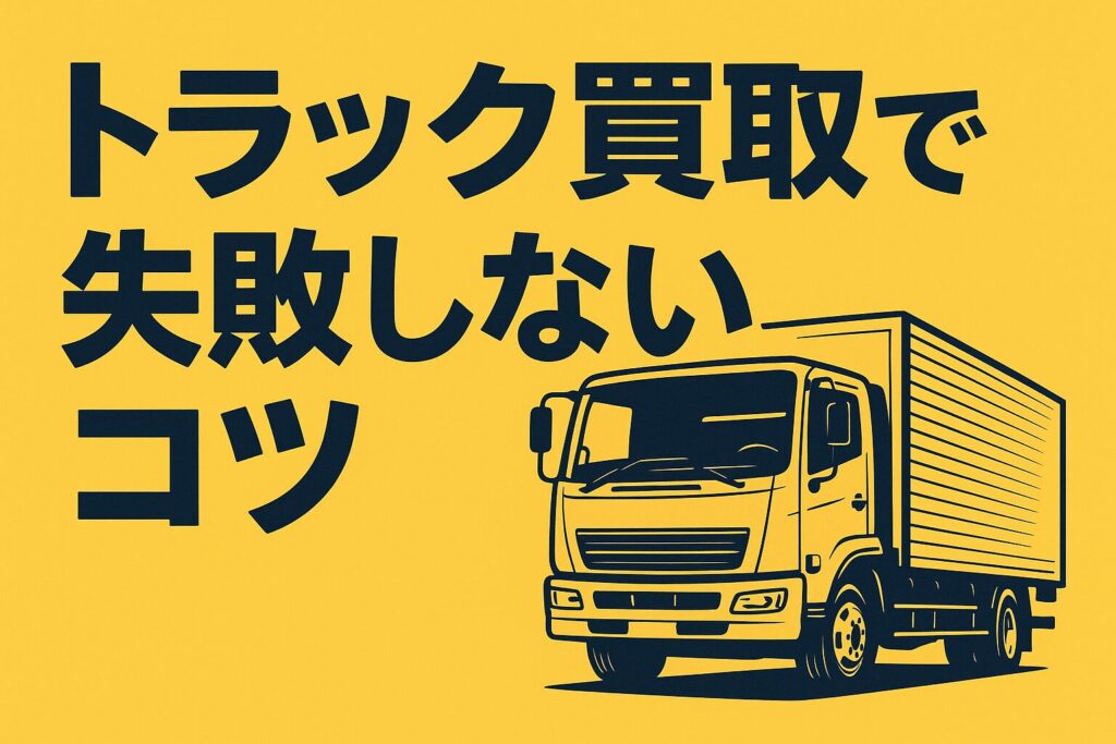 トラックコム買取の失敗