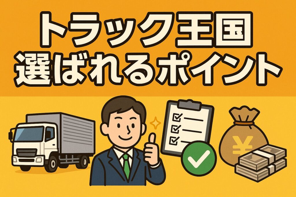 トラック王国の選ばれるポイント