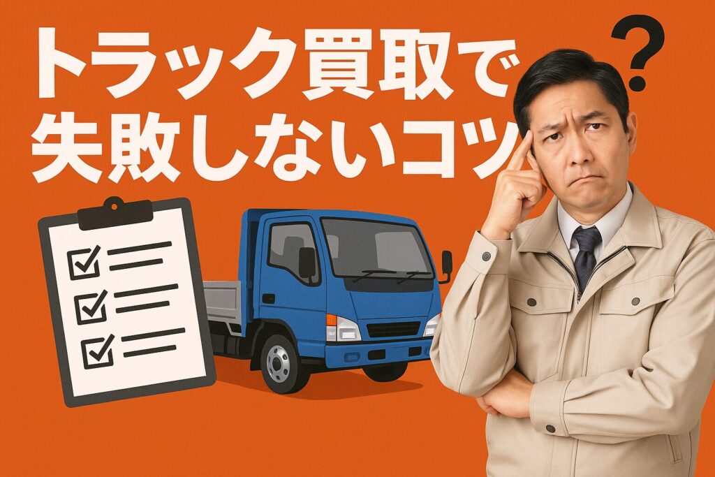 トラック買取で失敗