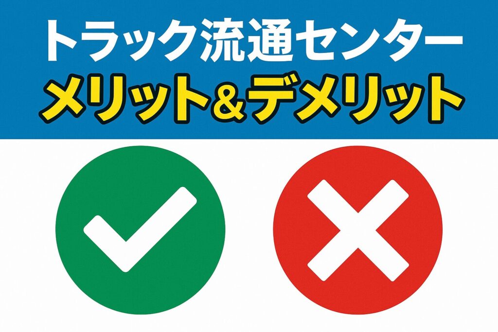 トラック流通センターメリットとデメリット