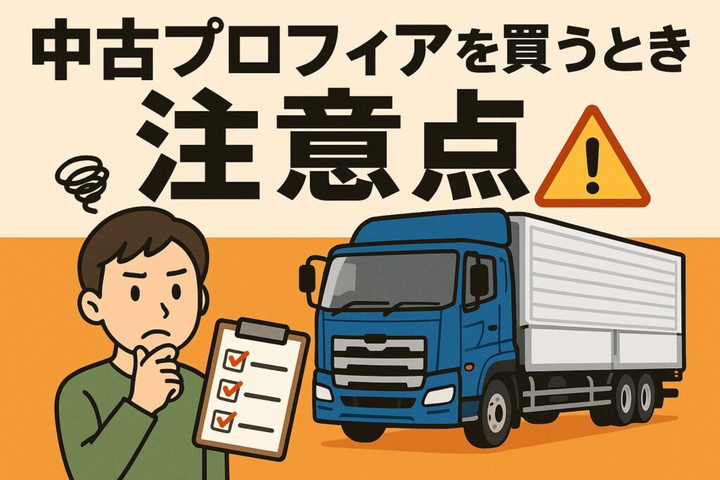 中古プロフィアオートマの注意点