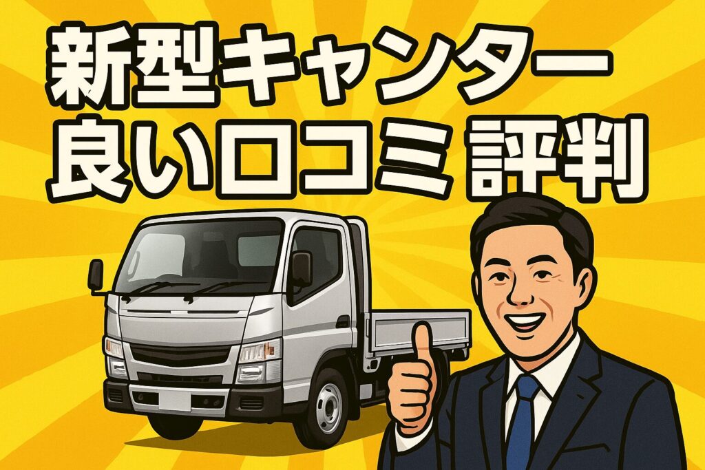 新型キャンターの良い口コミ評判