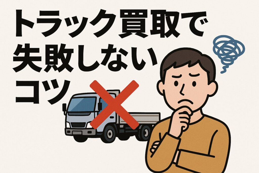 トラック買取で失敗しないコツ