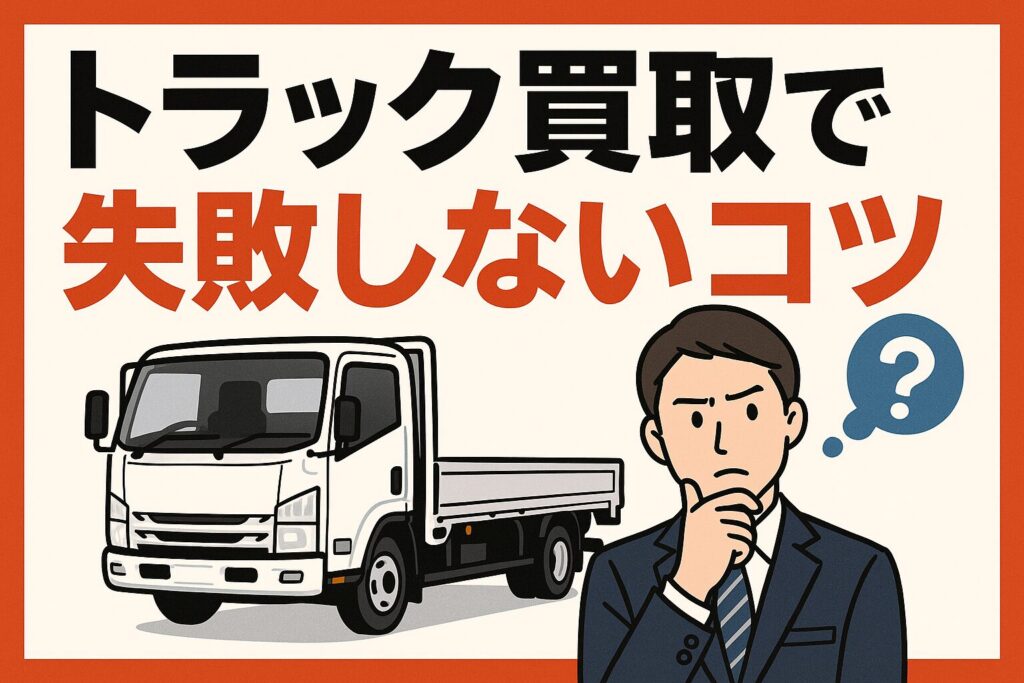 トラック買取で失敗しないコツ