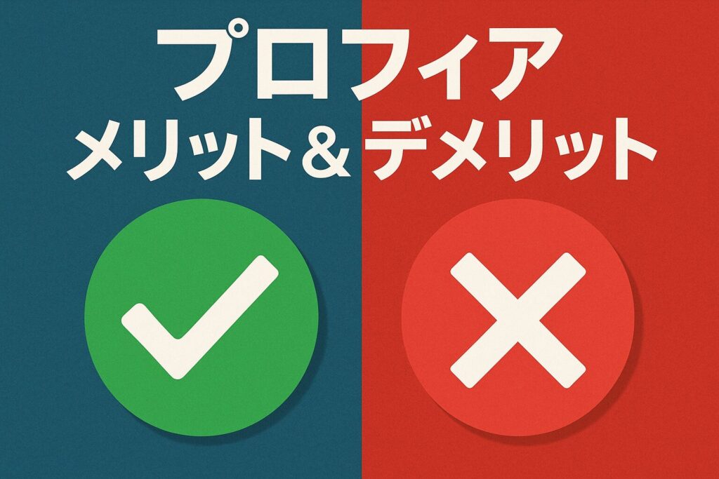 プロフィアのメリットとデメリット