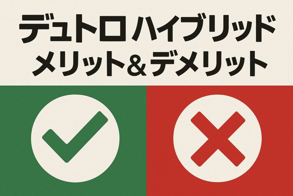 デュトロハイブリッドのメリットとデメリット