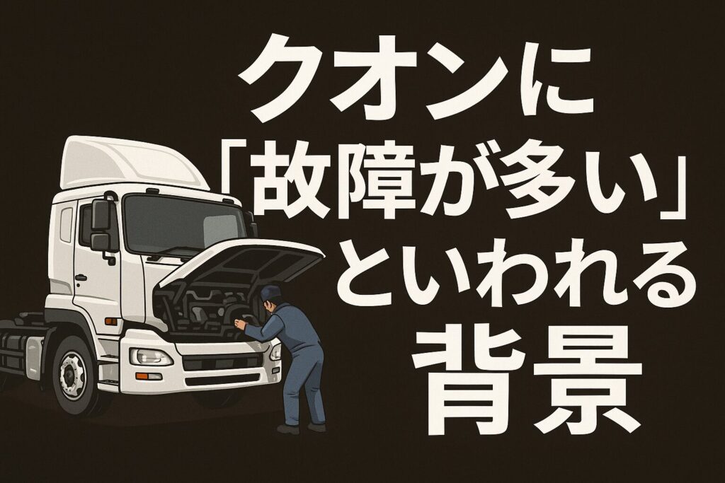 クオンに故障多い