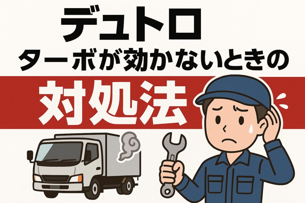 デュトロターボ効かない対処法