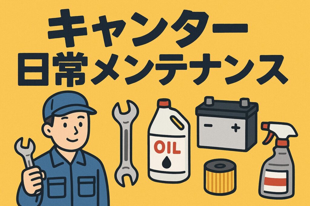 キャンターのメンテナンス