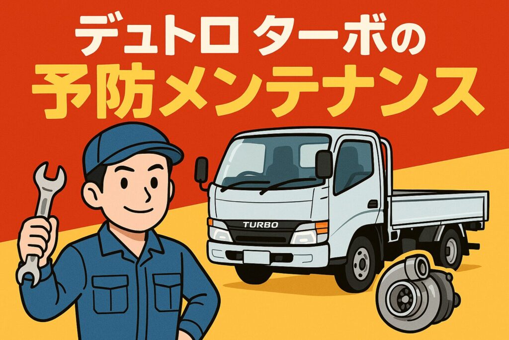 デュトロターボの予防メンテナンス