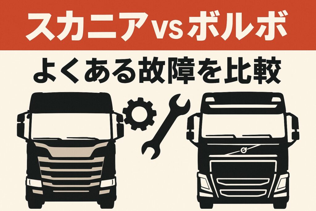 スカニアとボルボのよくある故障比較