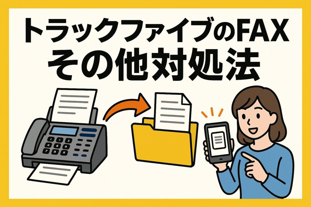 トラックファイブのFAXの対処法