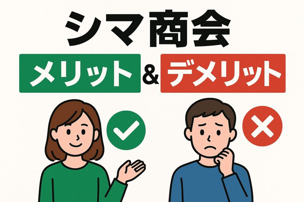 シマ商会のメリットとデメリット
