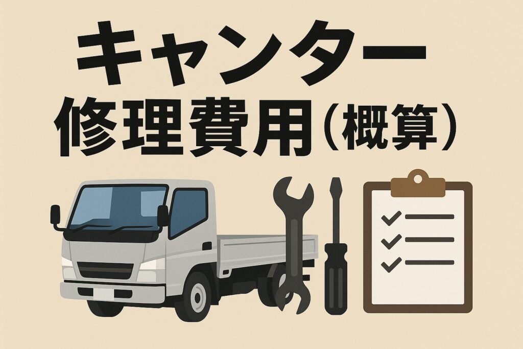 キャンターの修理