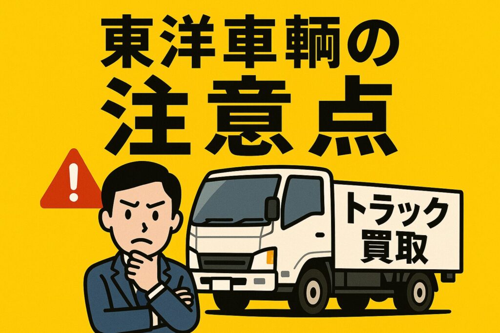 東洋車輌の注意点