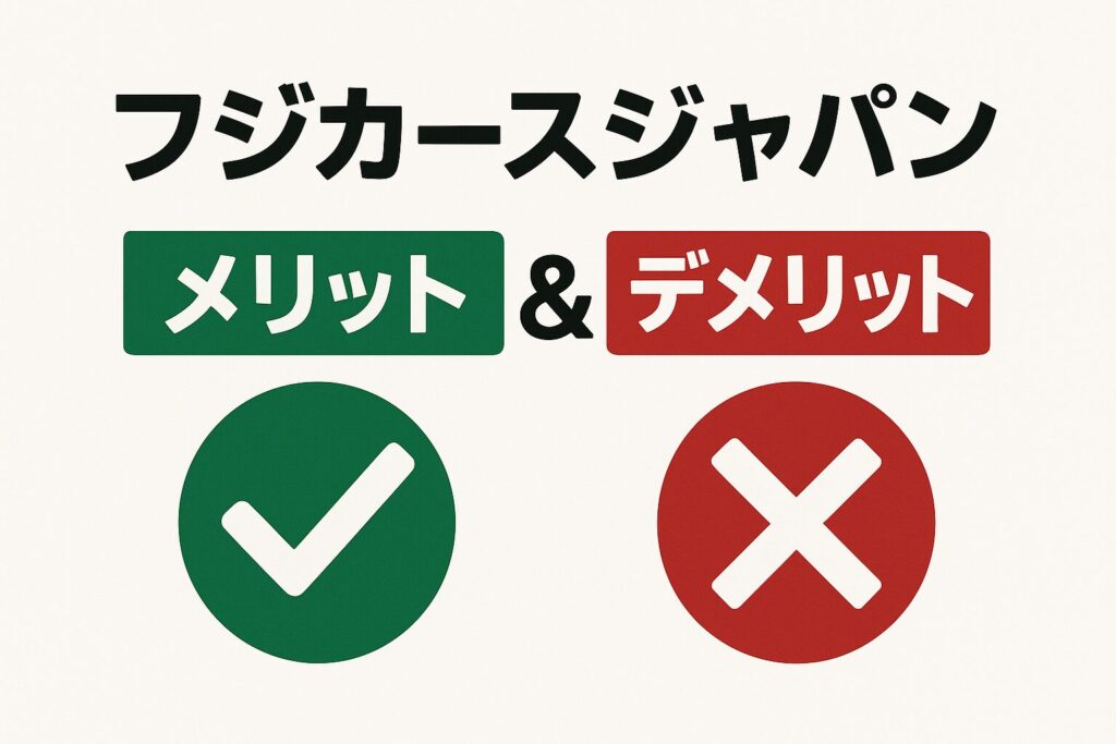 フジカーズジャパンのメリットとデメリット