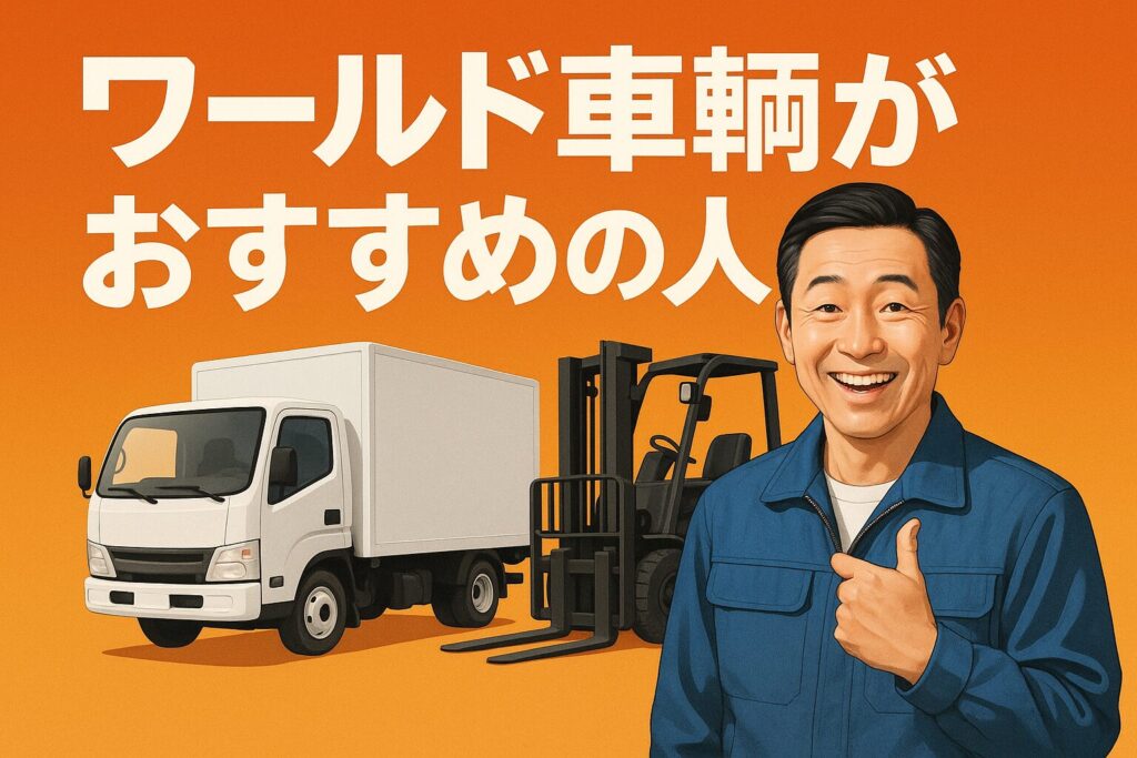 ワールド車輛がおすすめの人