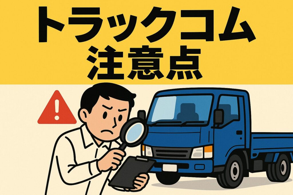 トラックコムの注意点