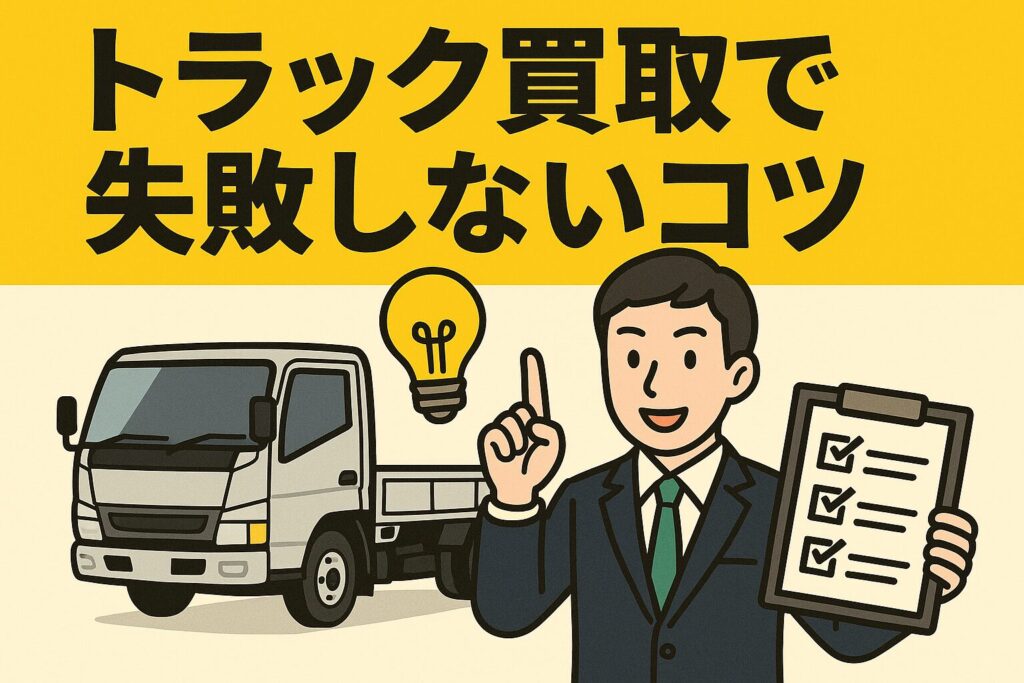 トラック買取で失敗しない