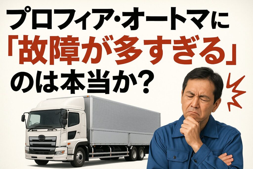 プロフィアオートマ故障多すぎる