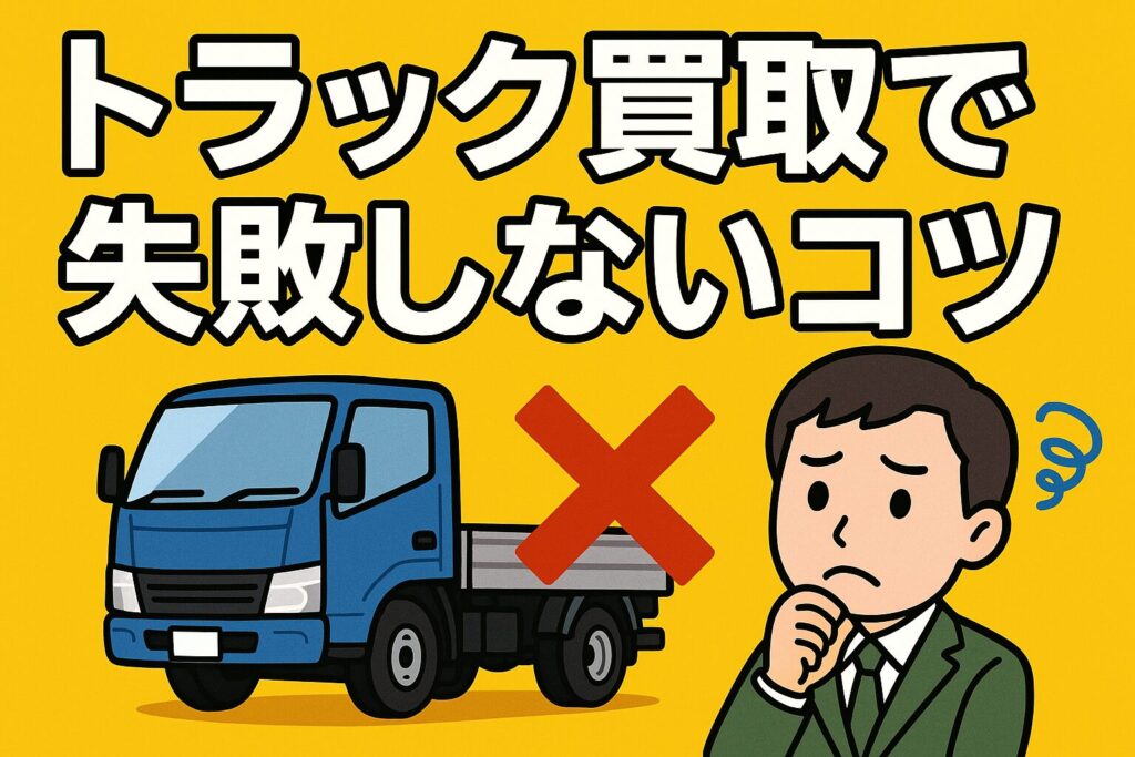 トラック買取で失敗