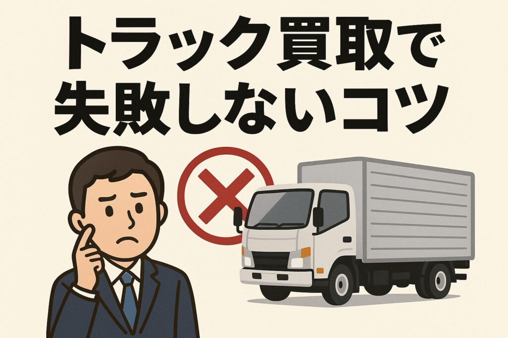 トラック買取で失敗