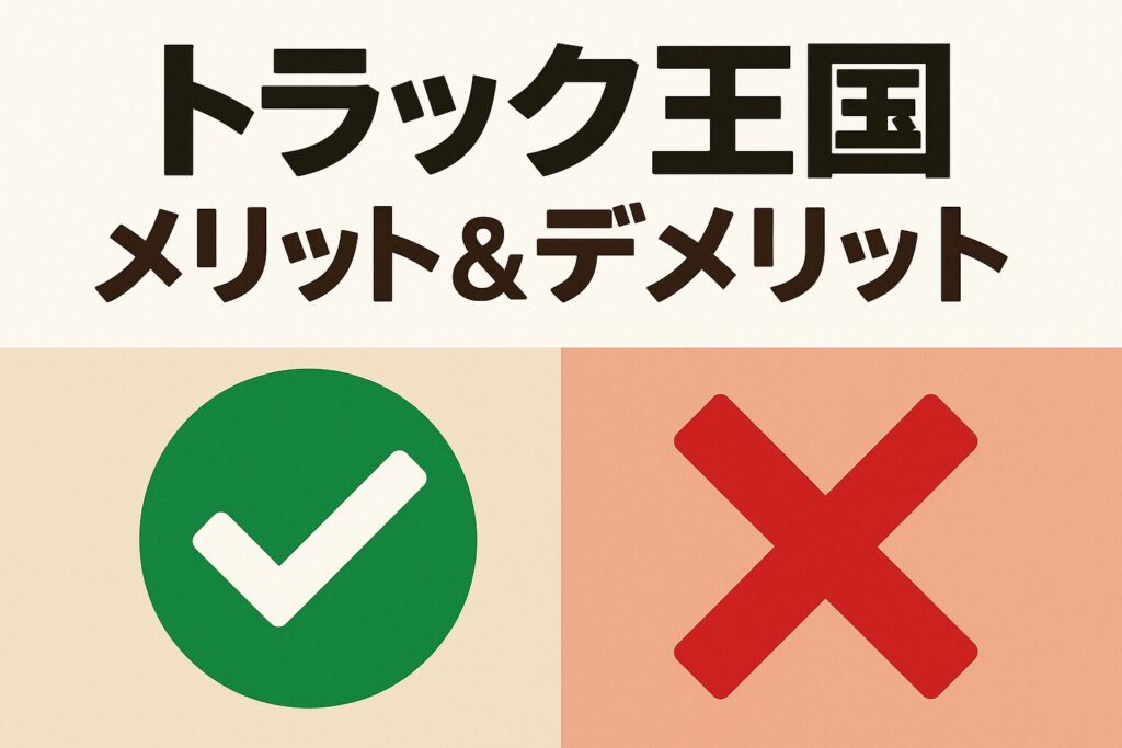 トラック王国のメリットとデメリット