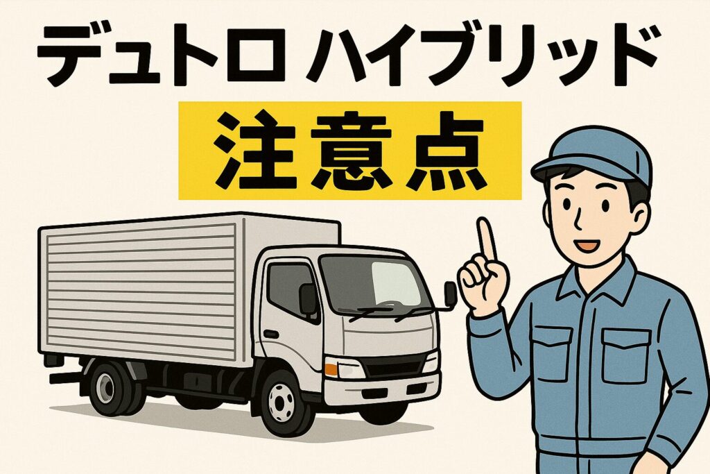 デュトロハイブリッドの注意点