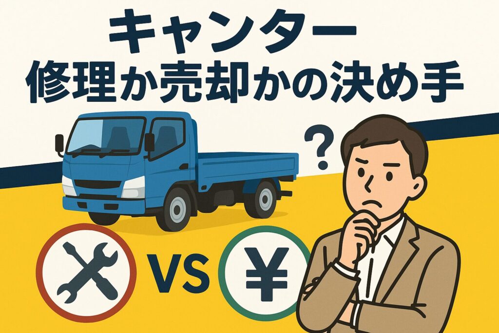 キャンターの修理