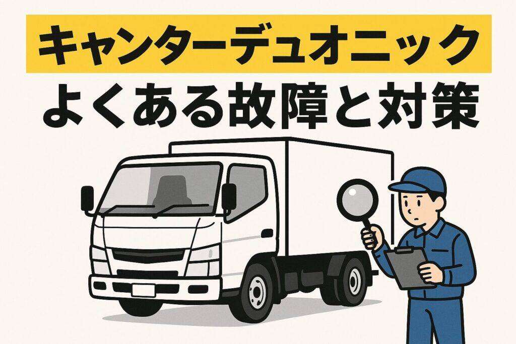 キャンターデュオニックのよくある故障