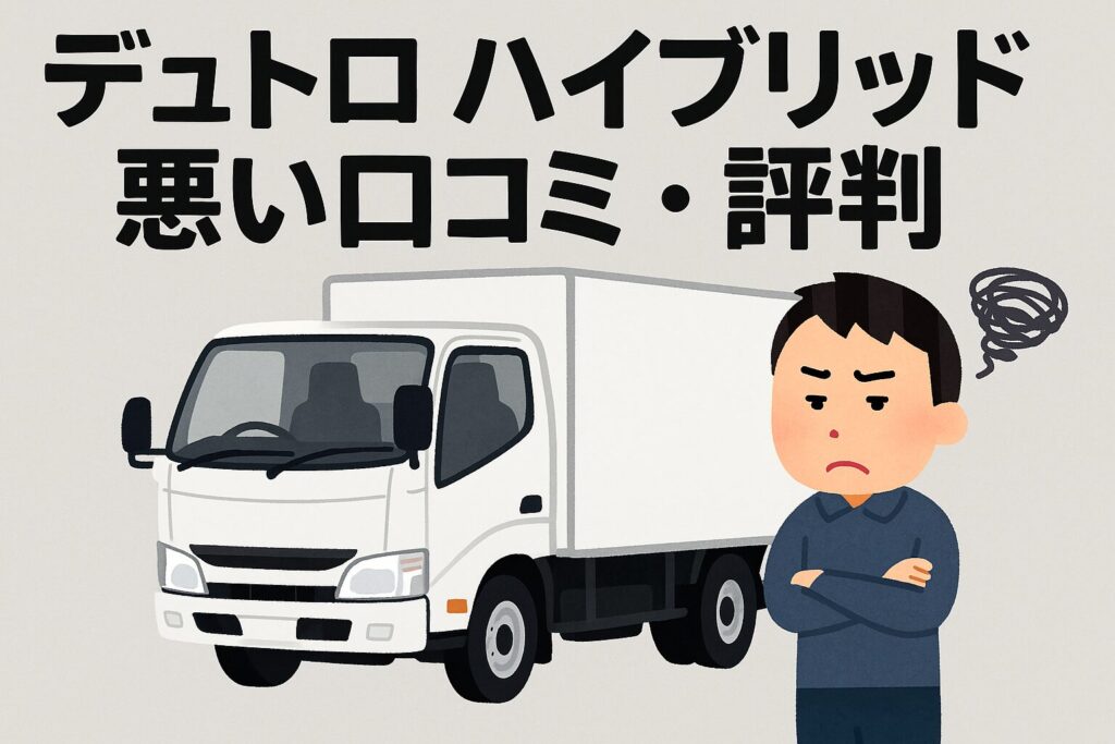 デュトロハイブリッドの悪い口コミ評判