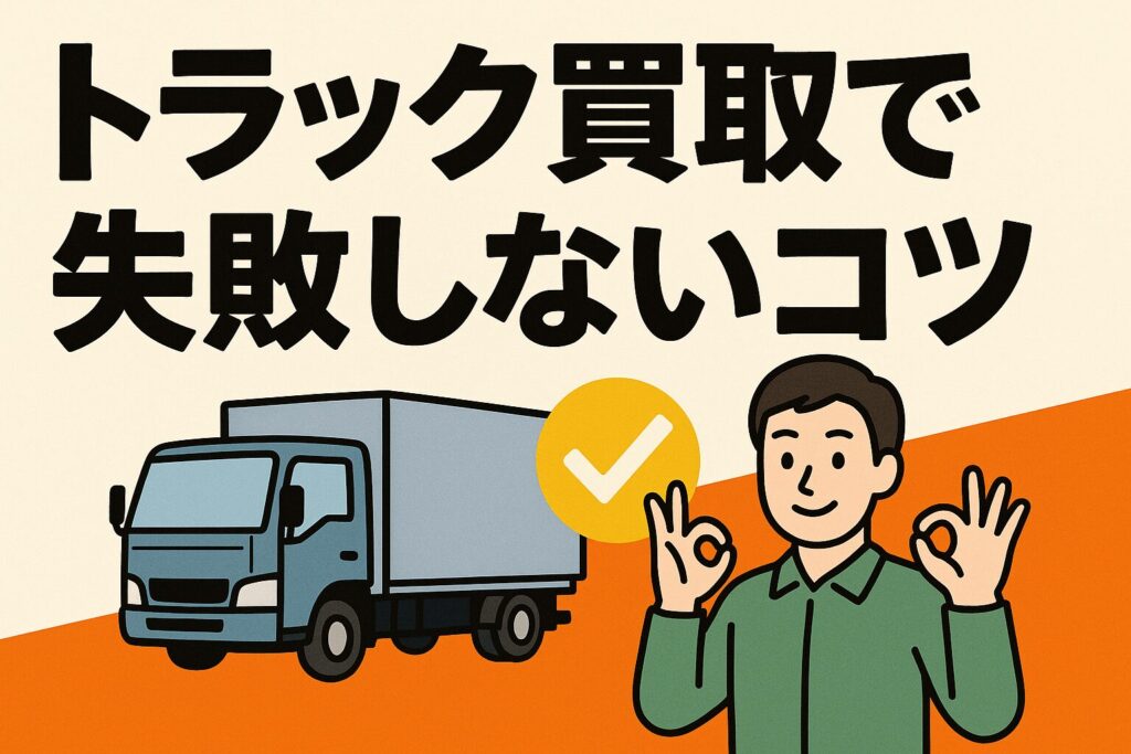 トラック買取で失敗