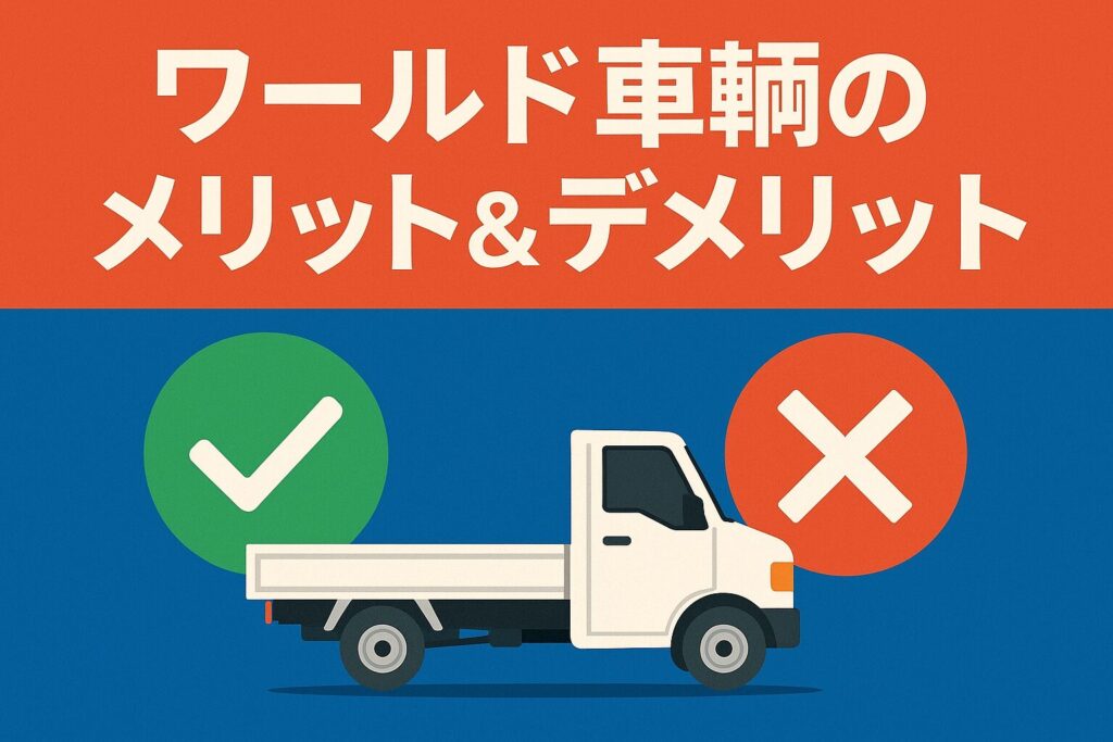 ワールド車輛のメリットとデメリット