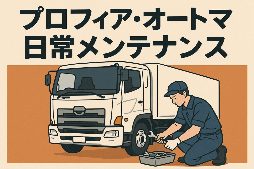 プロフィアオートマのメンテナンス