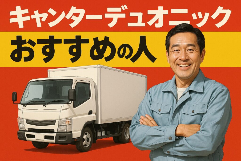 キャンターデュオニックのおすすめ