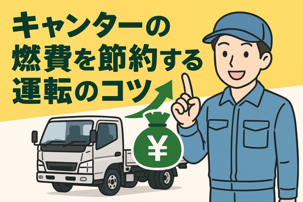キャンターの燃費を節約